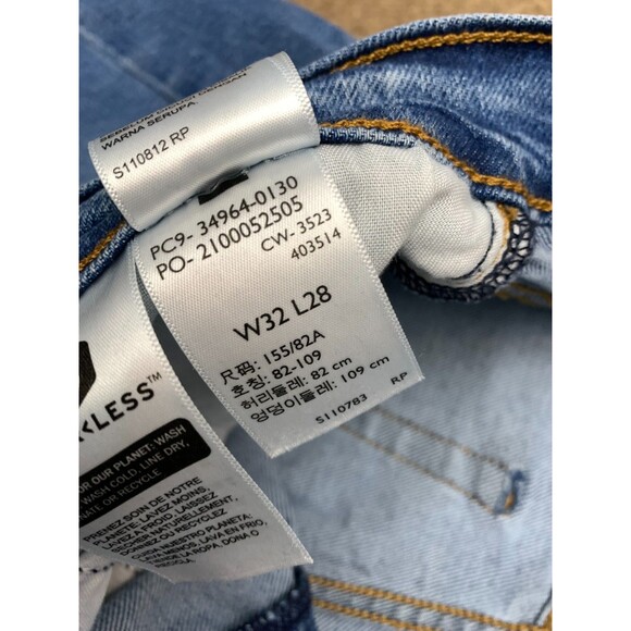 Levis Jeans Womens 32 Wedgie Straight Leg Button Fly High Rise Stretch Denim - Picture 9 of 11